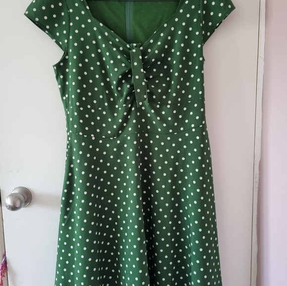Dangerfield midi dress, green, short sleeve AU14 - Picture 5 of 5